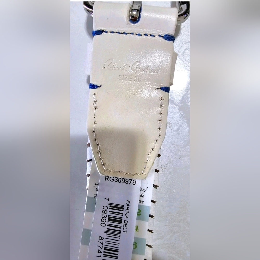ROBERT GRAHAM BELT SIZE 38 NEW WITH TAGS GENUINE LEATHER. - Picture 8 of 12